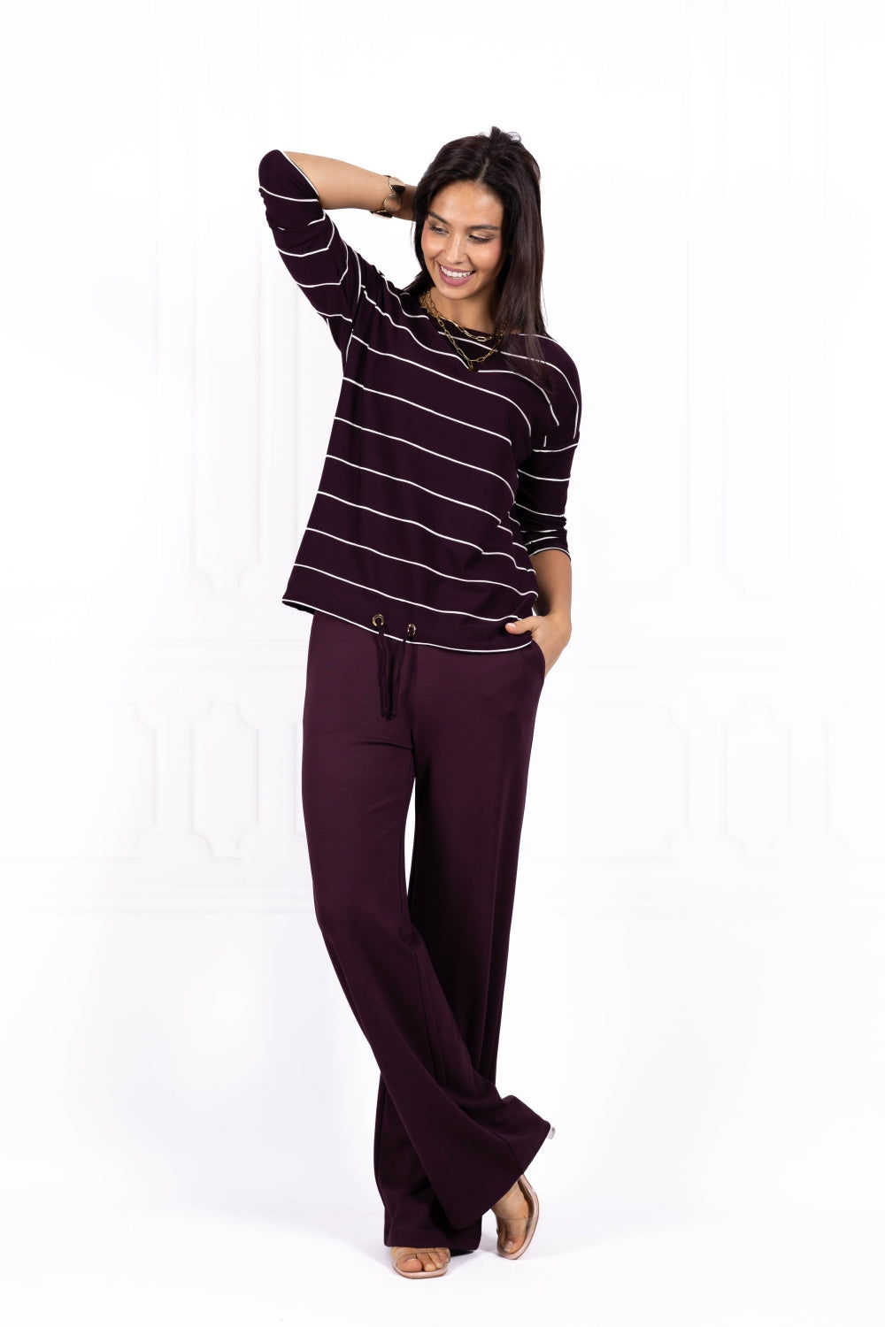 Bluzka damska JOANNA Wine