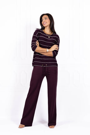 Bluzka damska JOANNA Wine