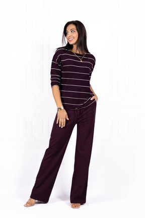 Bluzka damska JOANNA Wine