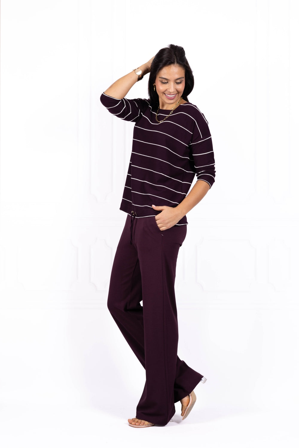 Bluzka damska JOANNA Wine