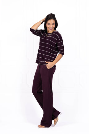 Bluzka damska JOANNA Wine