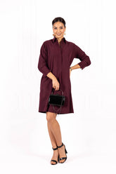 Sukienka PREMIUM MÉLANIE Plum wine