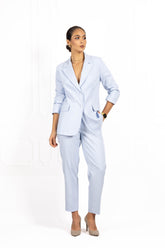 Spodnie damskie od garnituru PREMIUM Baby blue