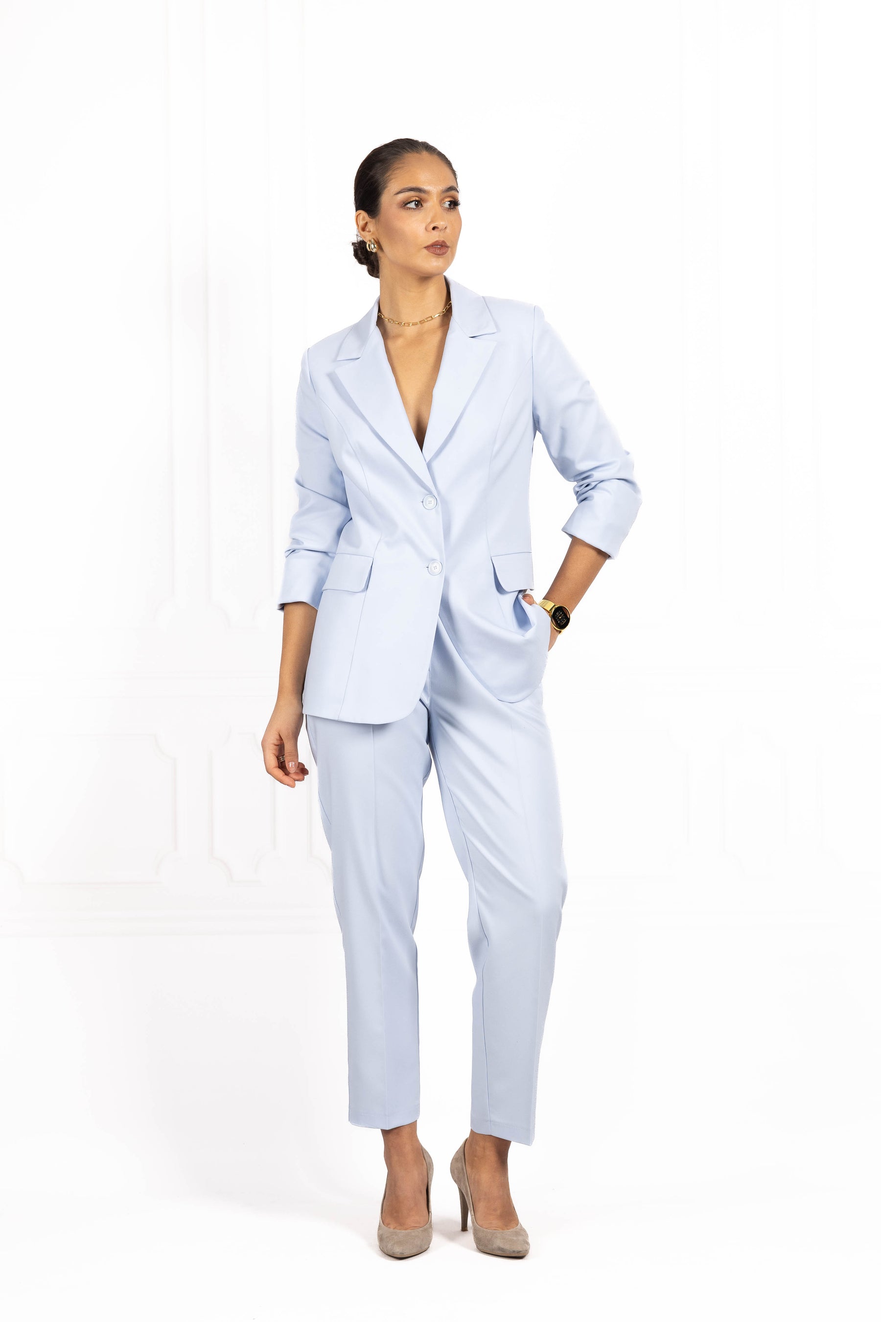 Garnitur damski PREMIUM Baby blue