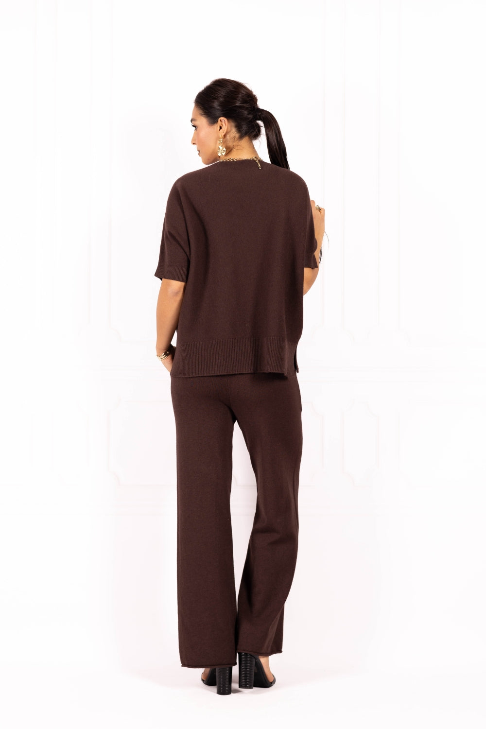 Bluzka damska sweterkowa AMBER Brown