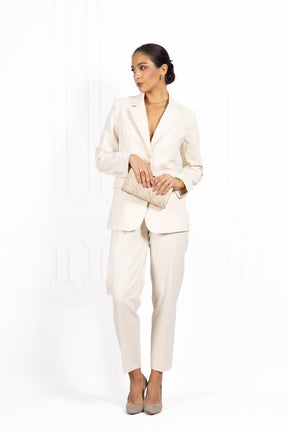 Garnitur damski PREMIUM Ecru