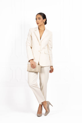 Garnitur damski PREMIUM Ecru