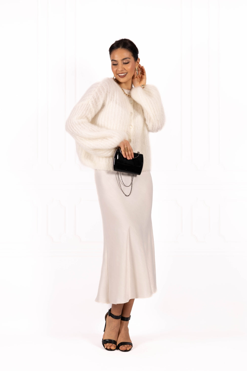 Spódniczka SIMONE Ecru