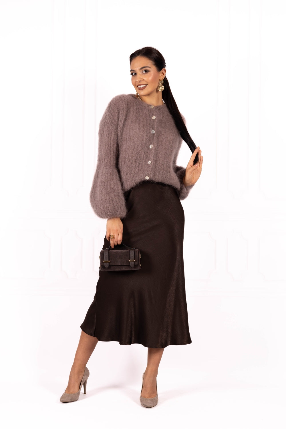 Spódniczka SIMONE Dark chocolate