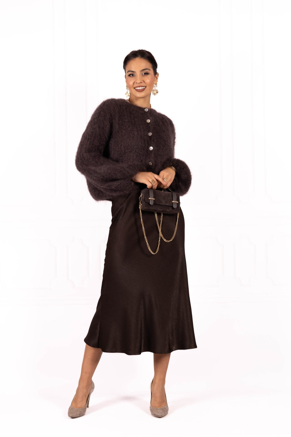 Spódniczka SIMONE Dark chocolate