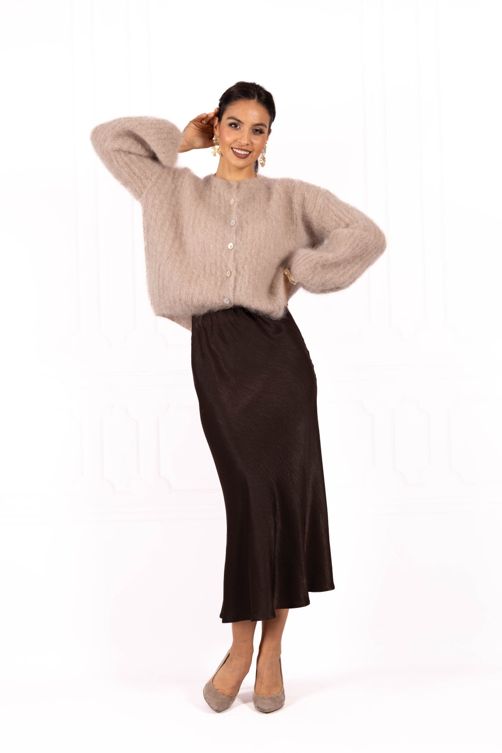 Sweter GABRIELLE Nude beige