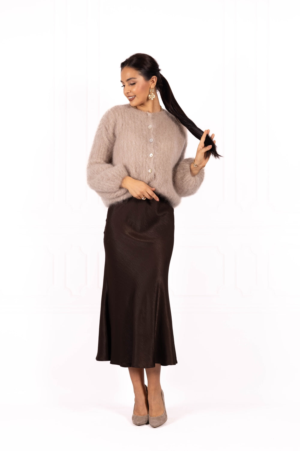 Sweter GABRIELLE Nude beige