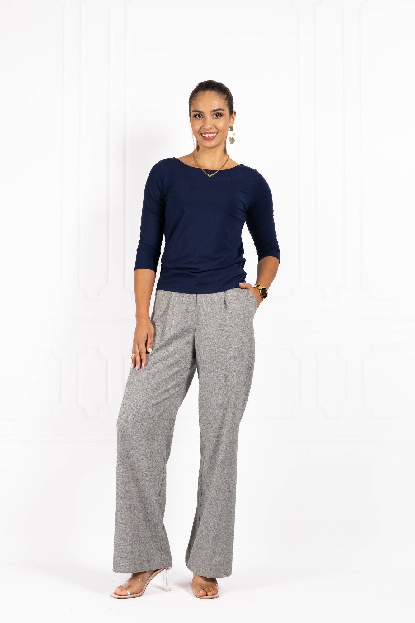 Bluzka damska BASIC II Navy