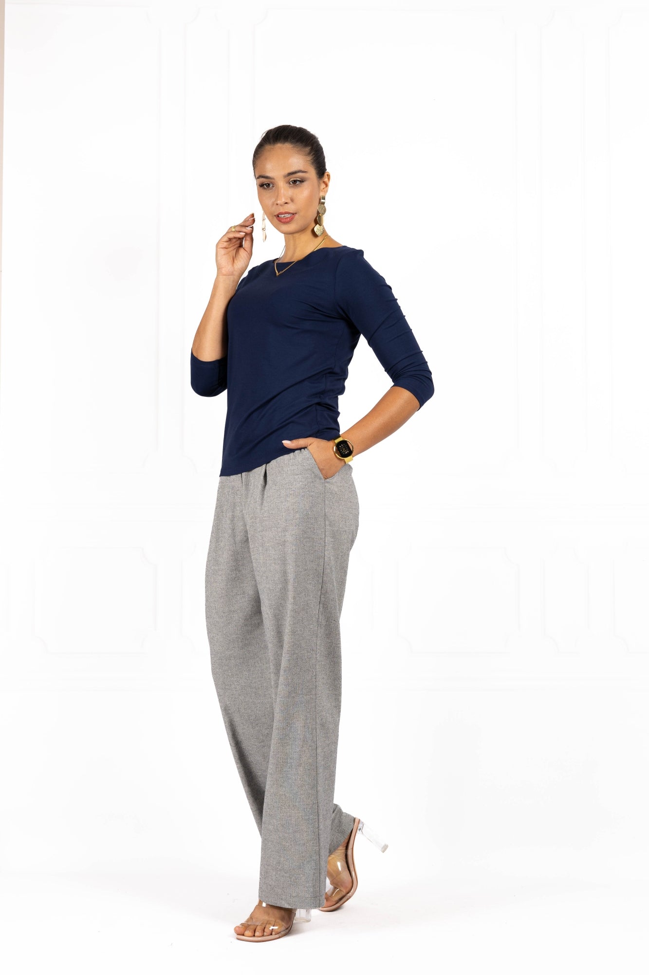 Bluzka damska BASIC II Navy
