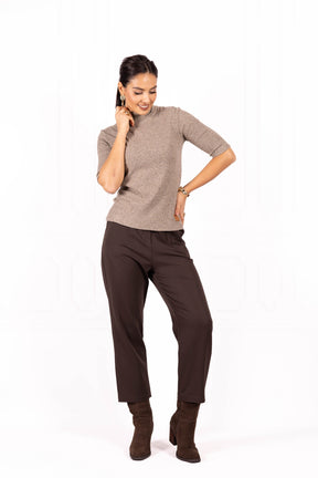 Sweterek damski w prążek LÉA