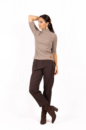 Sweterek damski w prążek LÉA