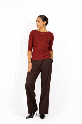 Bluzka damska BASIC II Dark Brick