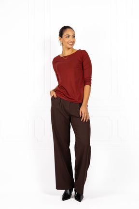 Bluzka damska BASIC II Dark Brick