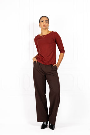 Bluzka damska BASIC II Dark Brick