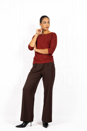 Bluzka damska BASIC II Dark Brick