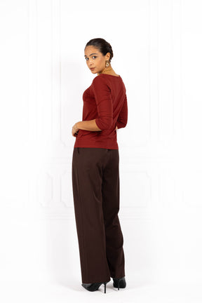 Bluzka damska BASIC II Dark Brick