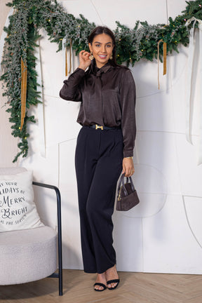 Koszula damska ISABELLA Dark brown