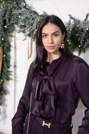 Koszula damska ISABELLA Plum wine