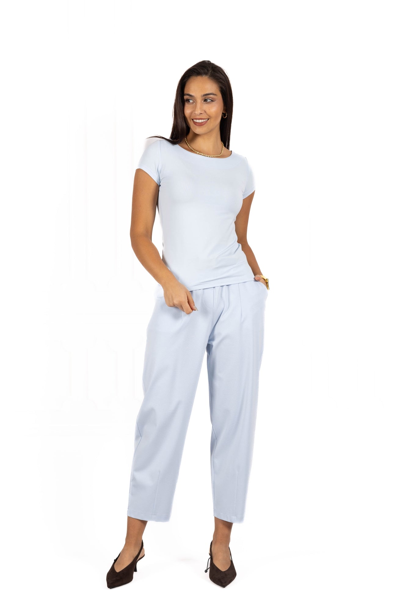 Bluzka damska BASIC Light blue