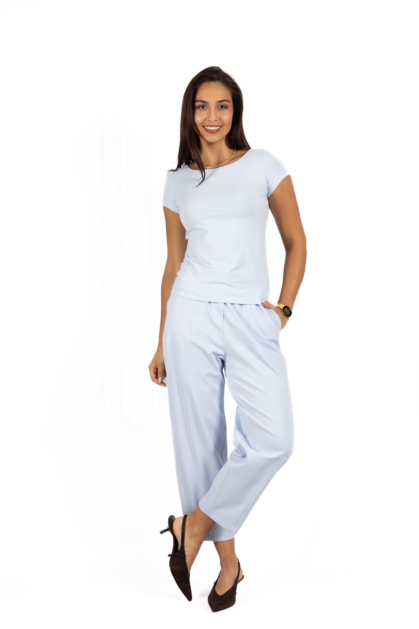 Bluzka damska BASIC Light blue