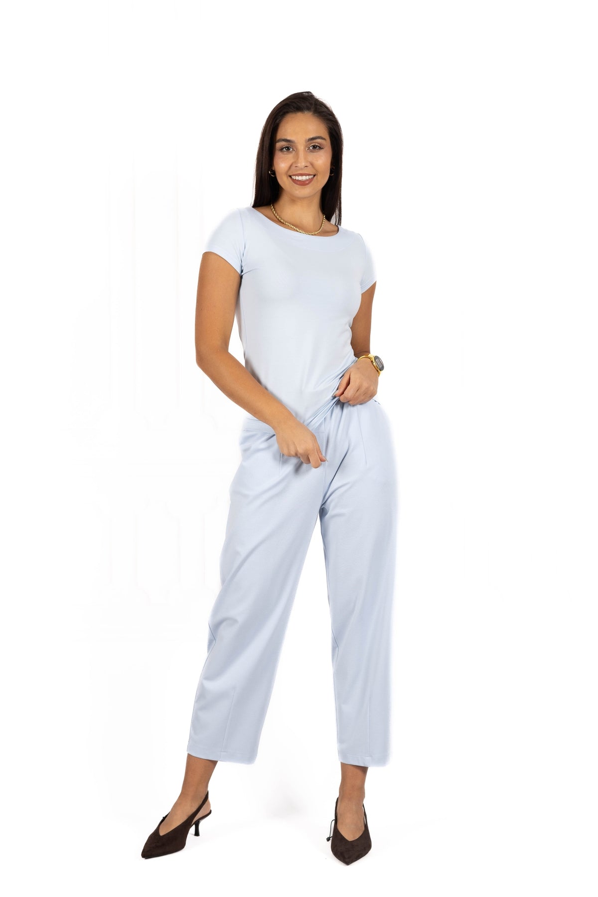 Bluzka damska BASIC Light blue