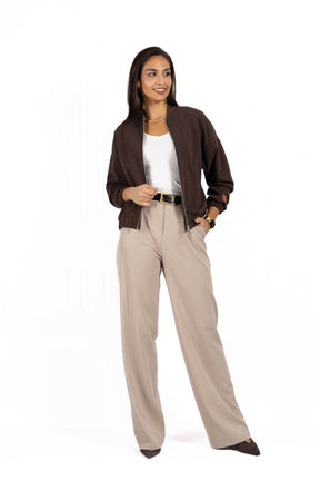 Kurtka damska w typie bomberki KARO Brown