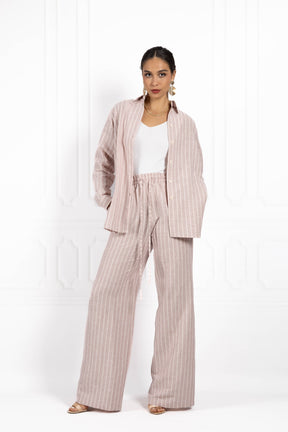 Komplet z lnu BLUSH Rose