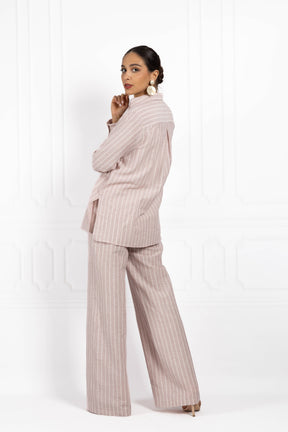 Komplet z lnu BLUSH Rose