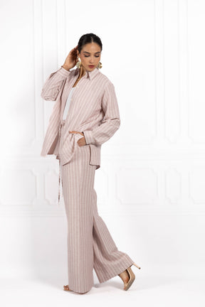 Komplet z lnu BLUSH Rose