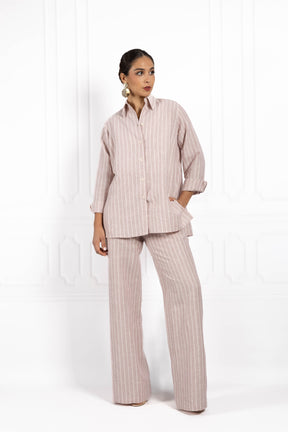 Komplet z lnu BLUSH Rose