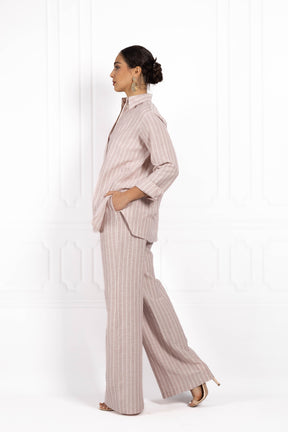 Komplet z lnu BLUSH Rose