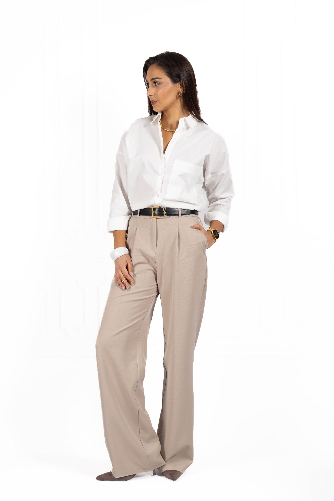 Koszula damska MICHELLE Light ecru