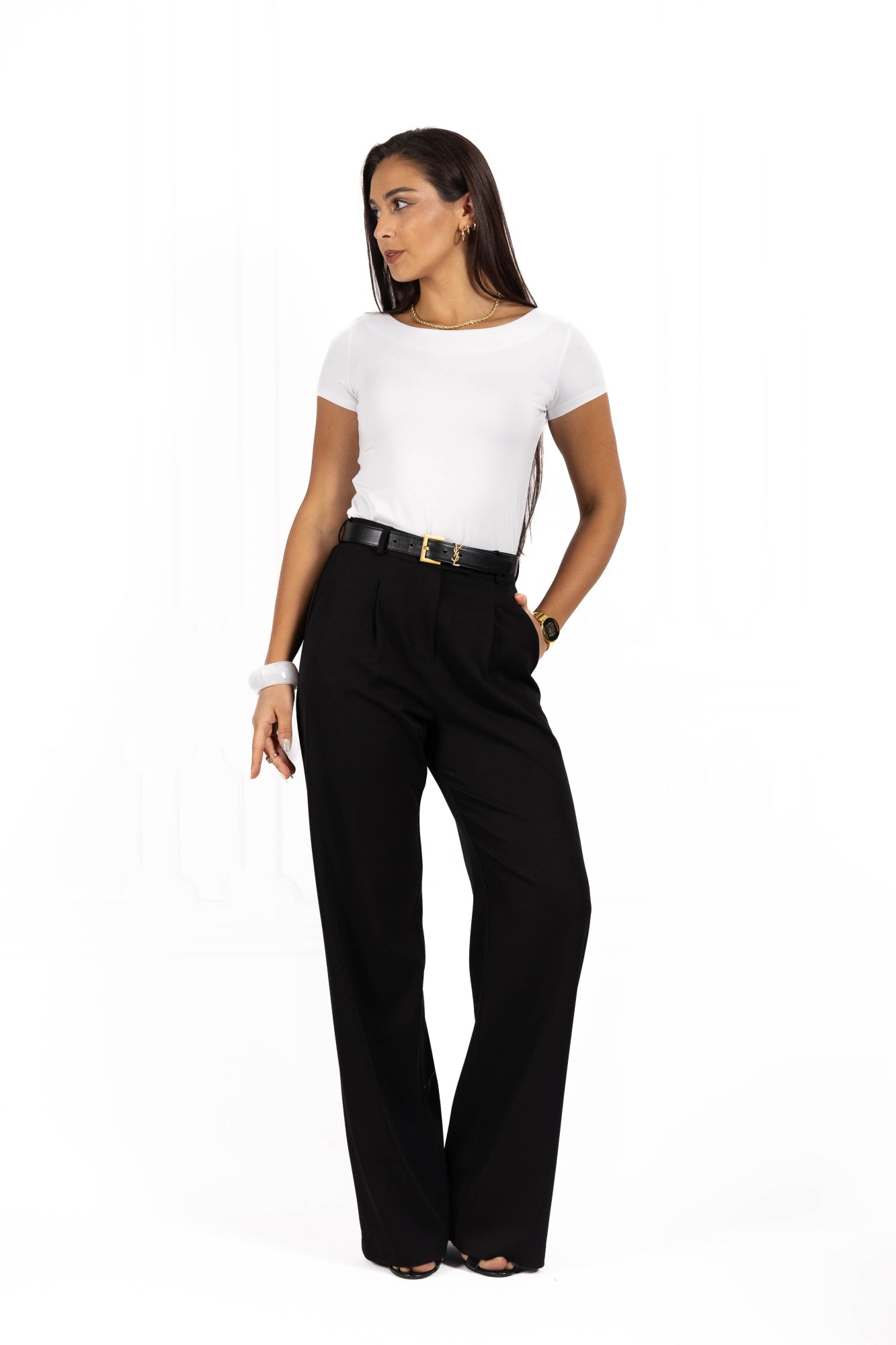 Spodnie damskie AFIYA Black