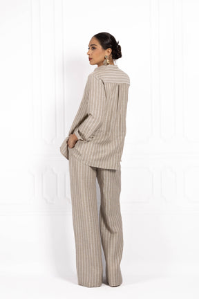 Komplet z lnu BLUSH Cappuccino